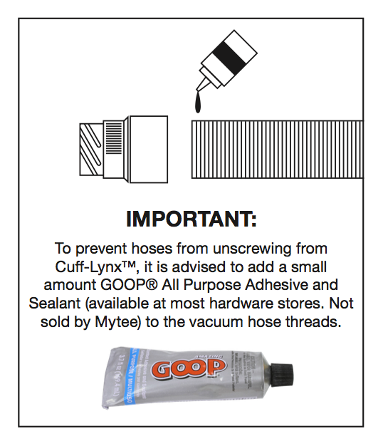 Mytee Female Vinyl Cuff-Lynx™ Coupler