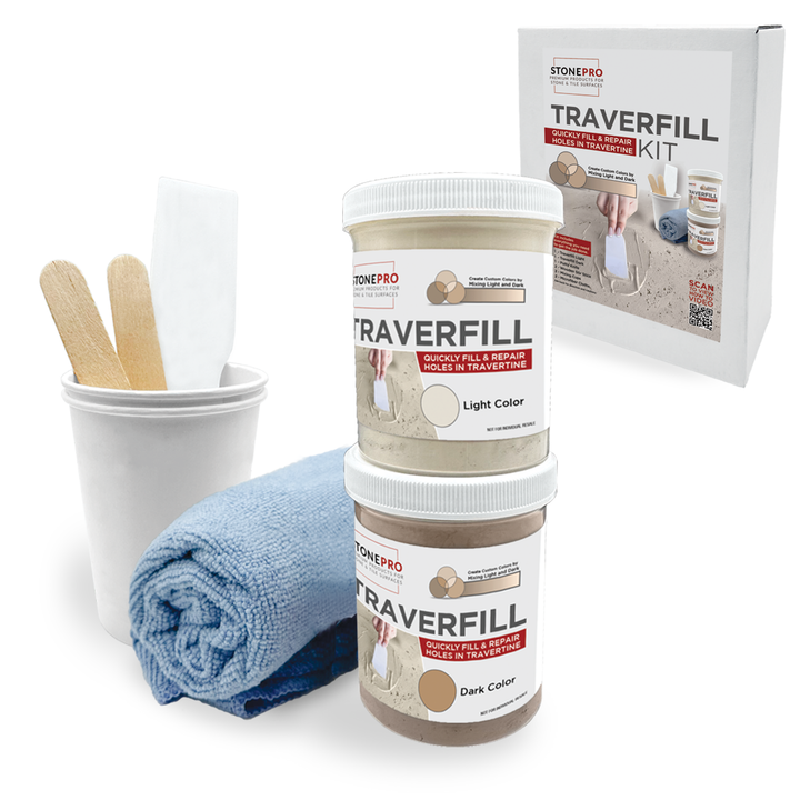 Traverfill Kit - Travertine Void Fill &amp; Repair